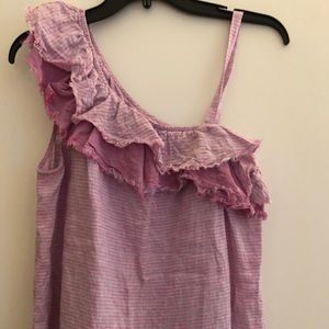 Anthropologie One shoulder top